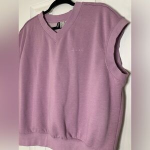 Purple Sweatshirt Sweater Vest